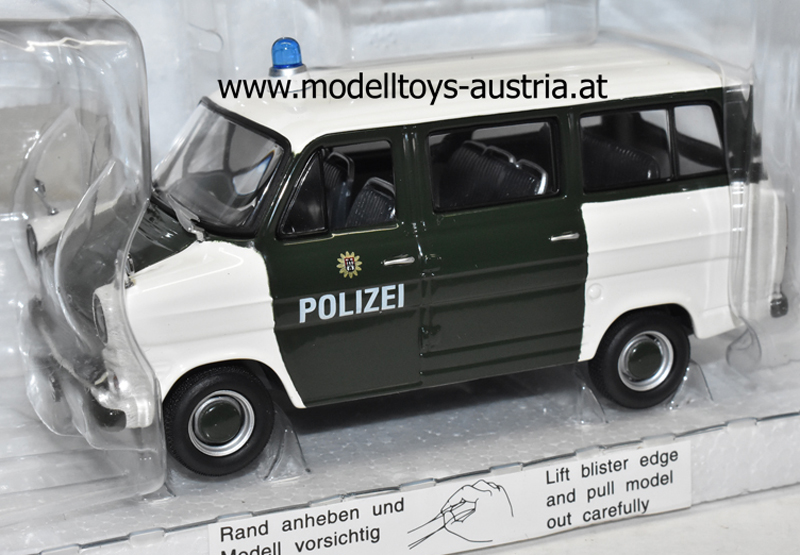 Ford Transit Bus 1971 POLIZEI Hamburg 1:43