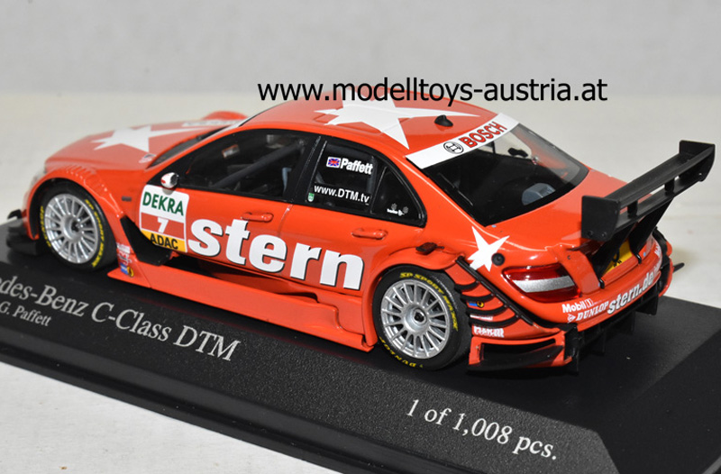 Mercedes Benz C-Klasse DTM 2008 Gary PAFFETT 1:43