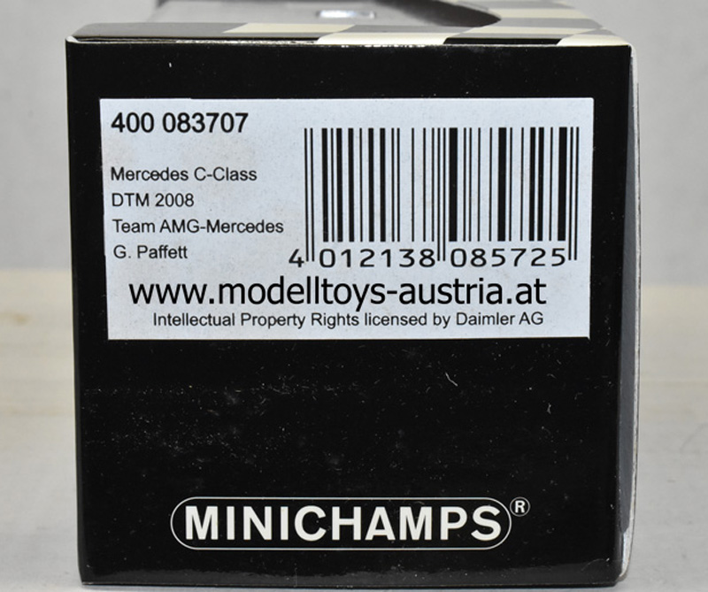 Mercedes Benz C-Klasse DTM 2008 Gary PAFFETT 1:43