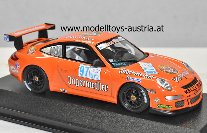 Porsche 911 997 GT3 Cup 2008 IMSA Sebring Tony RIVERA Jägermeister 1:43