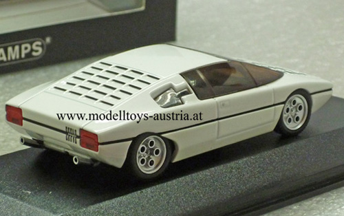 Lamborghini Bravo 1974 weiss metallik neulackiert 2005 1:43
