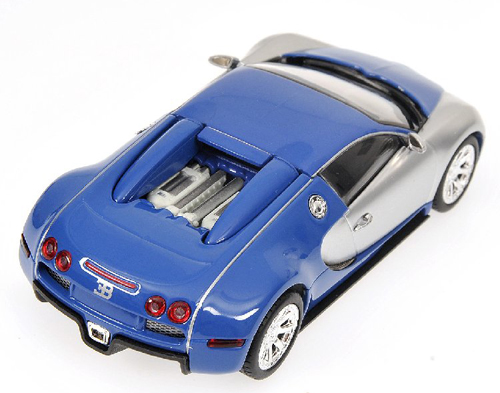 Bugatti EB 16.4 Veyron 2009 CENTENAIRE chrom / blau 1:43