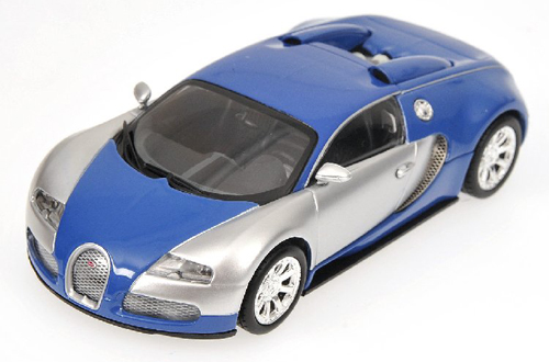 Bugatti EB 16.4 Veyron 2009 CENTENAIRE chrom / blau 1:43