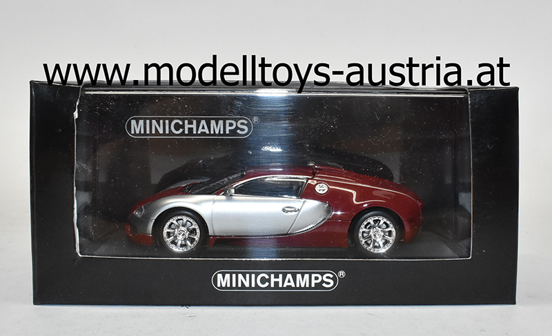 Bugatti EB 16.4 Veyron 2009 CENTENAIRE chrom / rot 1:43