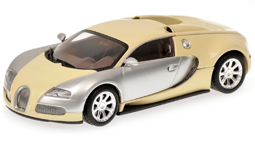 Bugatti EB 16.4 Veyron 2009 CENTENAIRE chrom / beige 1:43