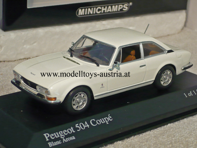 Peugeot 504 Coupe 1976 weiss 1:43