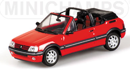 Peugeot 205 Cabrio 1990 rot 1:43