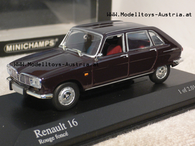 Renault 16 1965 dunkelrot 1:43