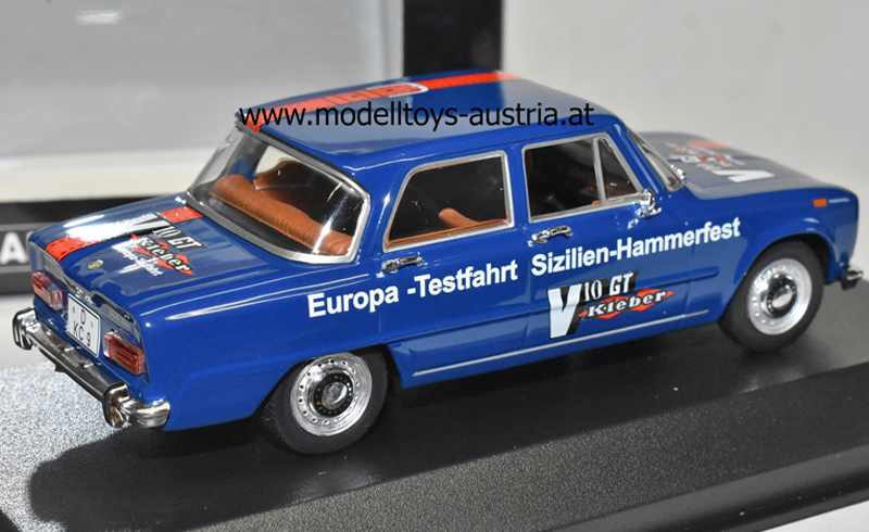 Alfa Romeo Giulia 1970 EUROPA TESTFAHRT SIZILIEN – HAMMERFEST 1973 1:43