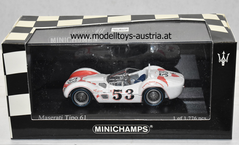 Maserati Birdcage Tipo 61 1960 Sieger Riverside Bill KRAUSE 1:43