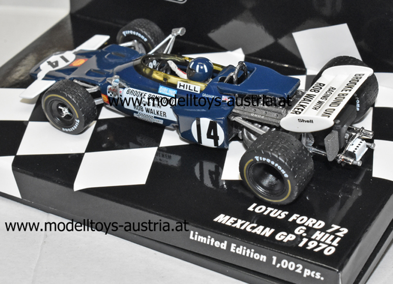 Lotus 72 Ford 1970 Graham HILL Mexiko GP 1:43
