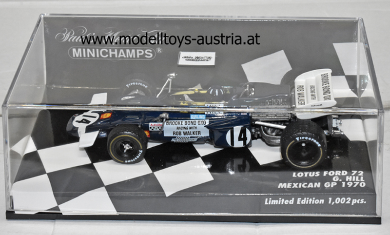 Lotus 72 Ford 1970 Graham HILL Mexiko GP 1:43