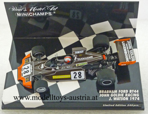 Brabham BT44 Ford 1974 JOHN GOLDIE RACING John WATSON 1:43