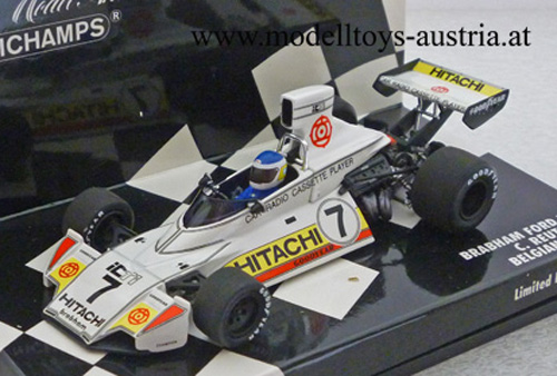 Brabham BT44 Ford 1974 HITACHI Belgien GP Carlos REUTEMANN 1:43