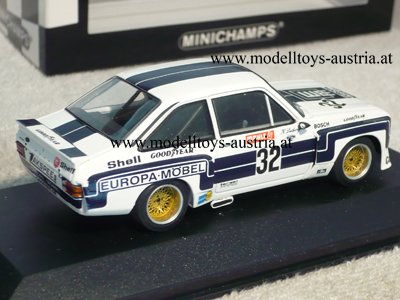 Ford Escort II RS 1800 1976 DRM Sieger Nürburgring EUROPAMÖBEL Klaus LUDWIG 1:43