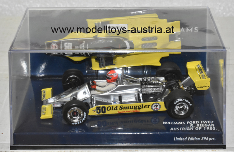 Williams FW07 Ford 1980 Rupert KEEGAN Österreich GP Zeltweg 1:43