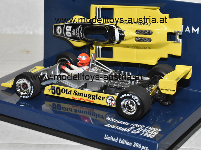 Williams FW07 Ford 1980 Rupert KEEGAN Österreich GP Zeltweg 1:43