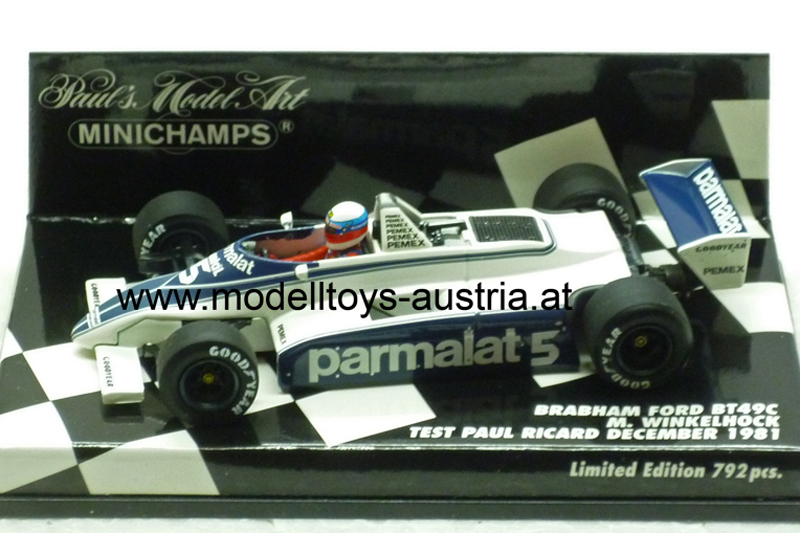 Brabham BT49C Ford 1981 Manfred WINKELHOCK 1:43
