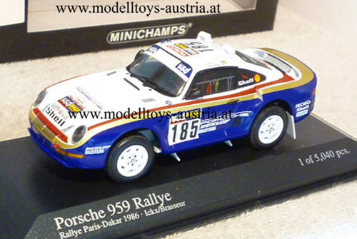 Porsche 959 4x4 1986 Rally Paris Dakar ICKX / BRASSEUR 1:43
