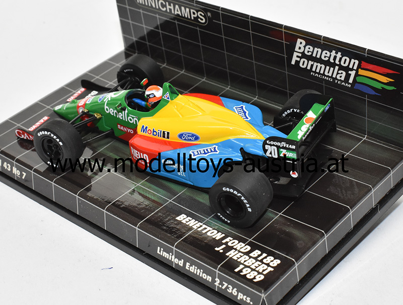 Benetton B188 Ford 1989 Johnny HERBERT 1:43
