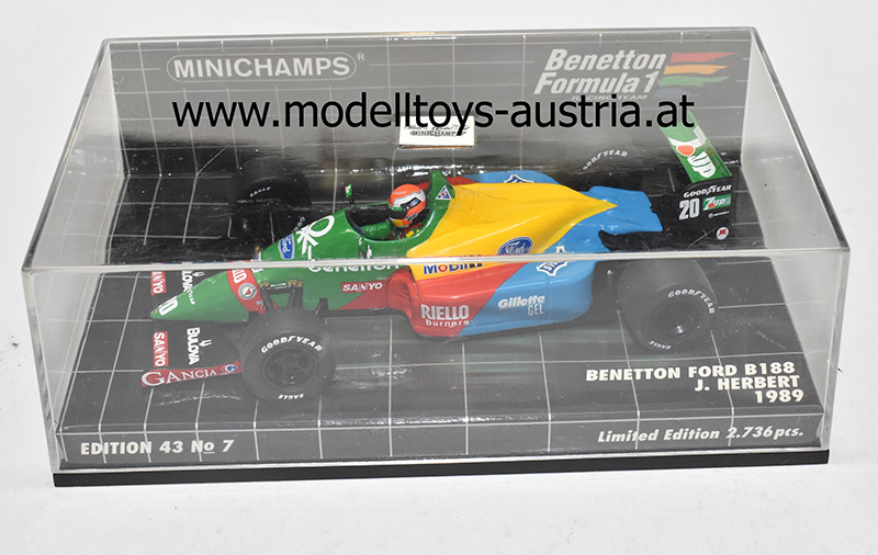 Benetton B188 Ford 1989 Johnny HERBERT 1:43
