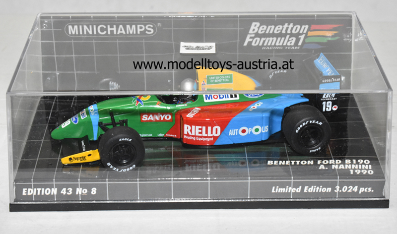 Benetton B190 Ford 1990 Alessandro NANNINI 1:43