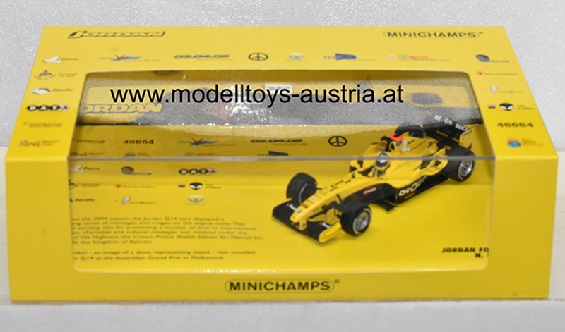 Jordan EJ14 Ford 2004 Nick HEIDFELD Saison Lackierungen Team Jordan 2004 1:43