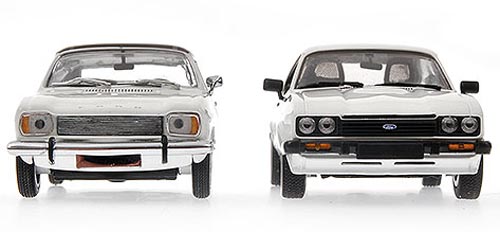 Ford Capri I und Capri III 40 Jahrestag von Ford Capri 1:43