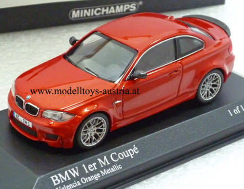 BMW E82 1er M Coupe 2011 orange metallik 1:43