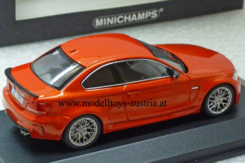 BMW E82 1er M Coupe 2011 orange metallik 1:43