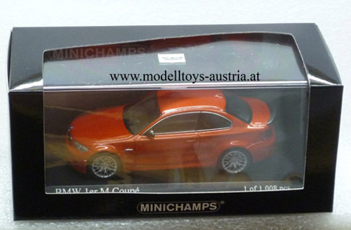 BMW E82 1er M Coupe 2011 orange metallik 1:43