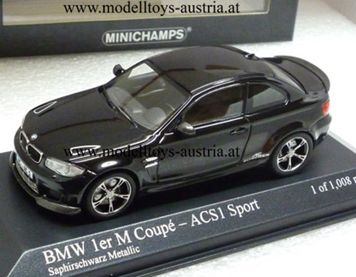 BMW E82 1er M ACS1 Sport Coupe AC Schnitzer 2011 schwarz 1:43