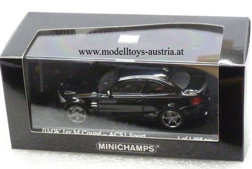 BMW E82 1er M ACS1 Sport Coupe AC Schnitzer 2011 schwarz 1:43