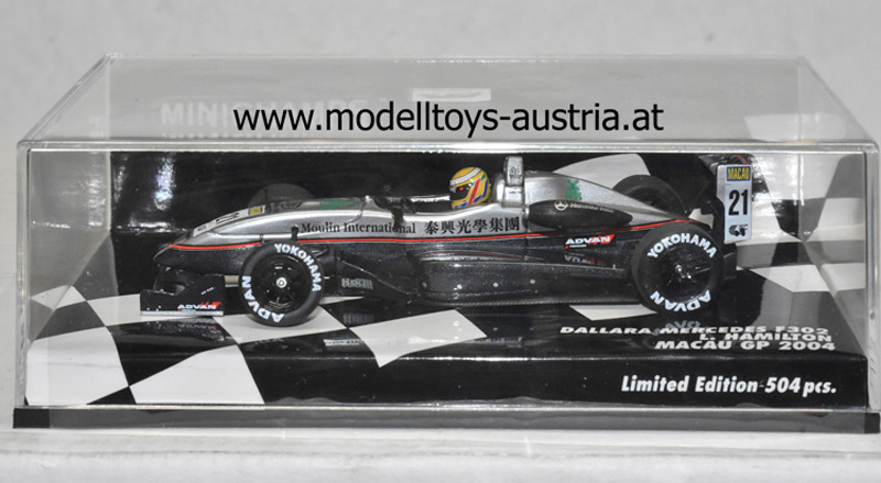 Dallara F302 Mercedes 2004 Lewis HAMILTON Macau GP 1:43