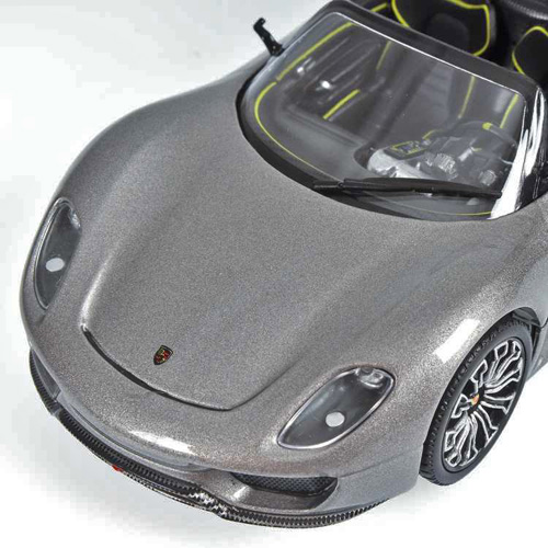 Porsche 918 Spyder Cabrio 2010 silbergrau metallik 1:43
