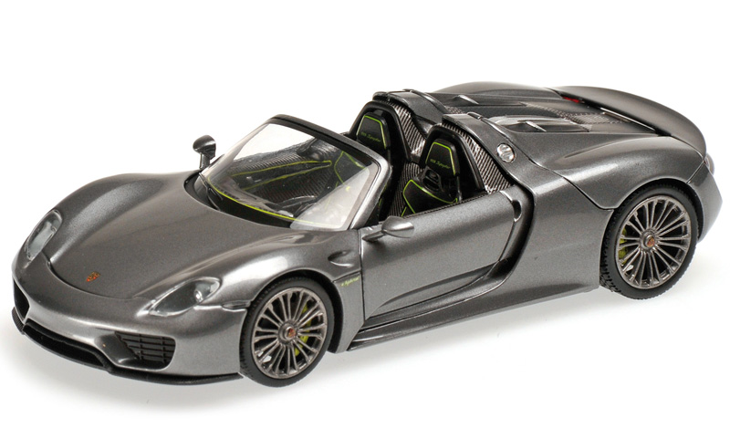 Porsche 918 Spyder Cabrio 2013 grau metallik 1:43