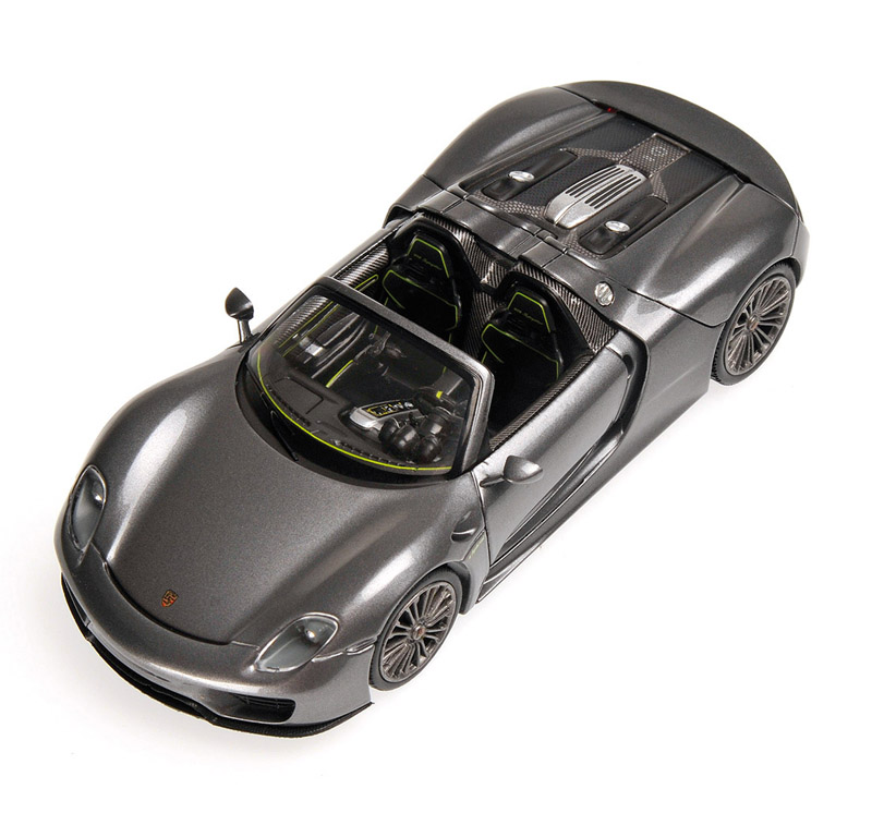 Porsche 918 Spyder Cabrio 2013 grau metallik 1:43
