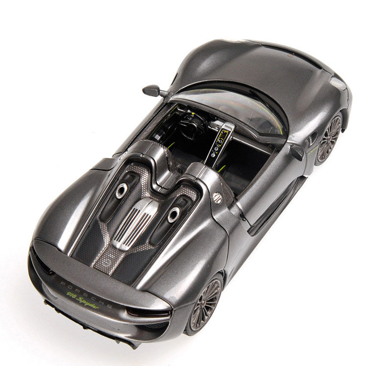 Porsche 918 Spyder Cabrio 2013 grau metallik 1:43