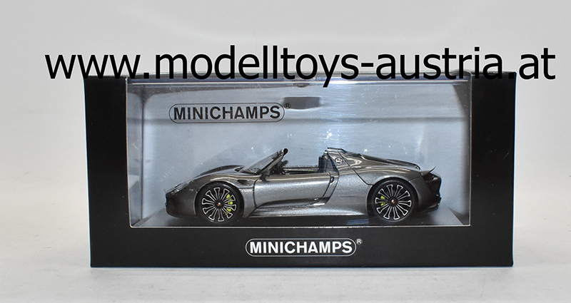 Porsche 918 Spyder Cabrio 2013 grau metallik 1:43
