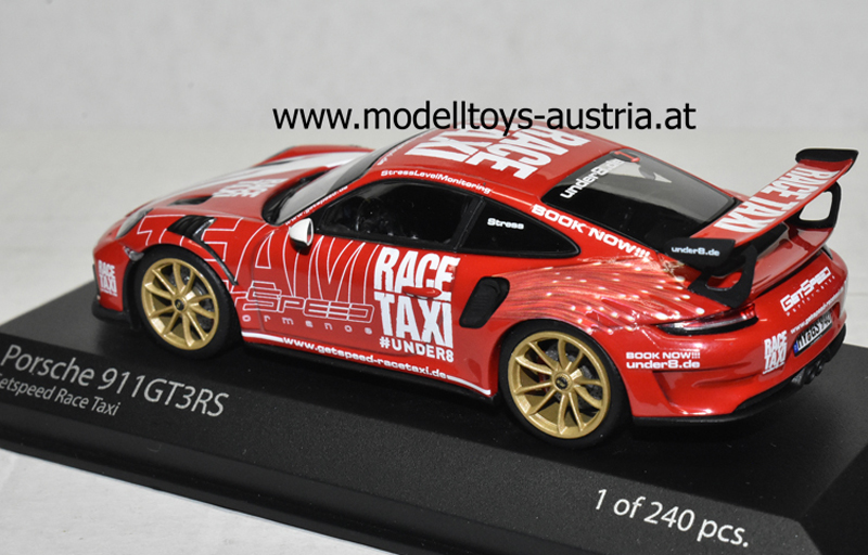 Porsche 911 991 Coupe GT3RS 2019 GETSPEED RACE TAXI 1:43