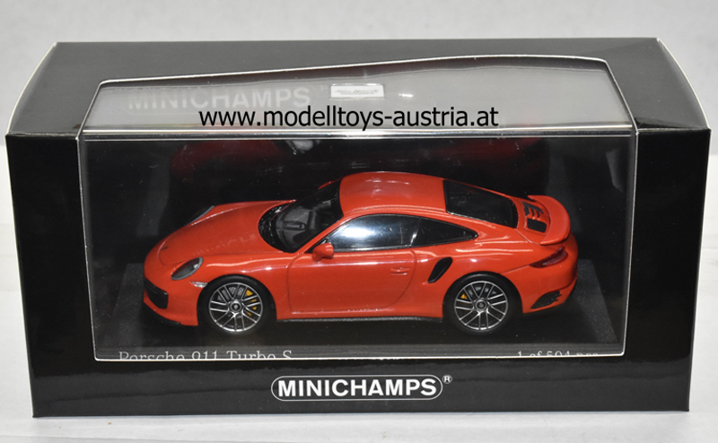 Porsche 911 991 Coupe Turbo S 2017 orange 1:43