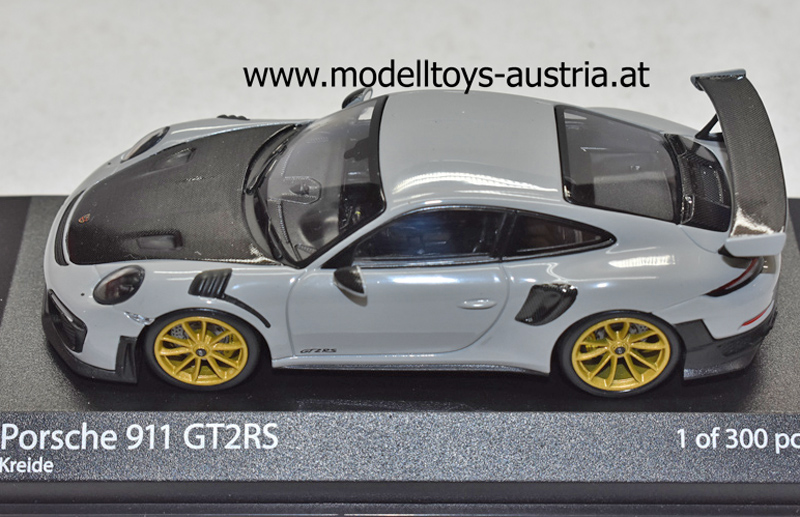 Porsche 911 991 Coupe GT2 RS 2018 Kreide / schwarz 1:43