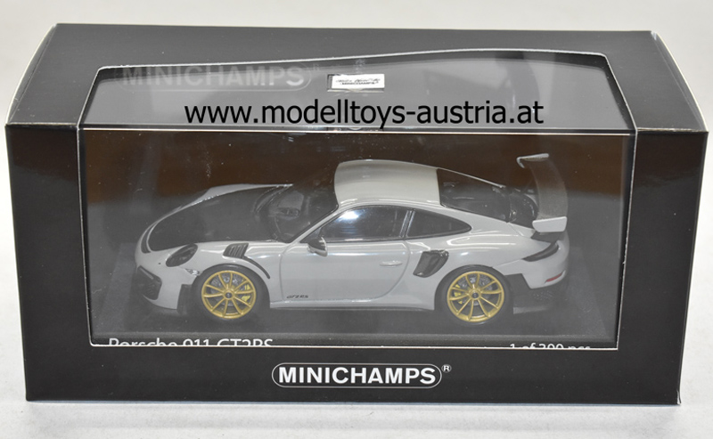 Porsche 911 991 Coupe GT2 RS 2018 Kreide / schwarz 1:43