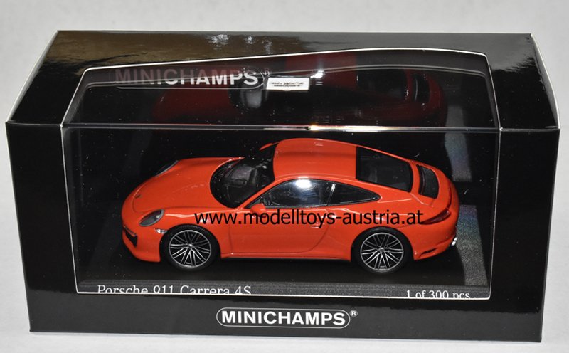 Porsche 911 991 Cabrio Carrera 4 S 2016 orange 1:43
