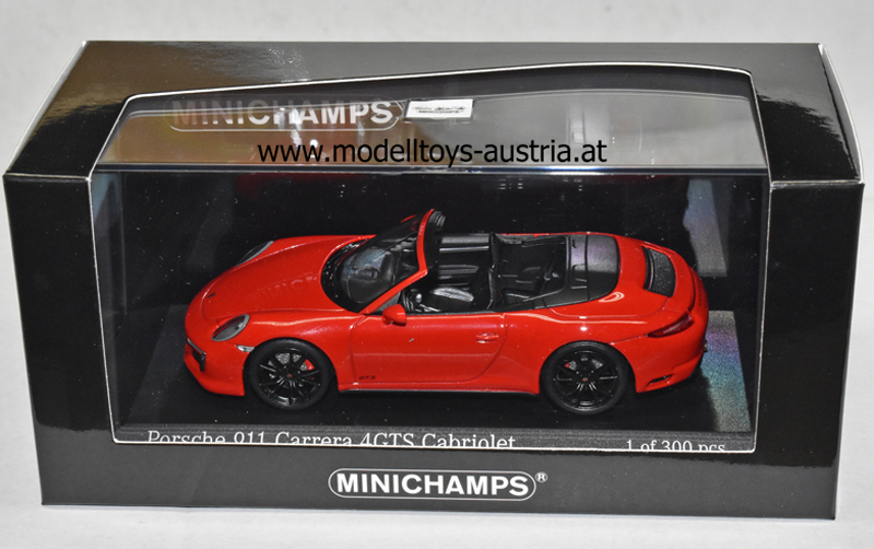 Porsche 911 991 Cabrio Carrera 4 GTS 2016 rot 1:43