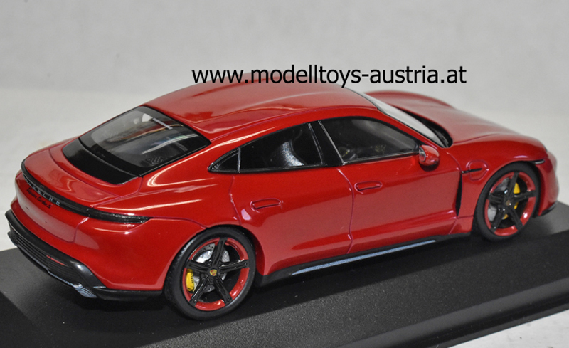 Porsche Taycan Turbo S 2020 rot 1:43 Elektro Mobilität