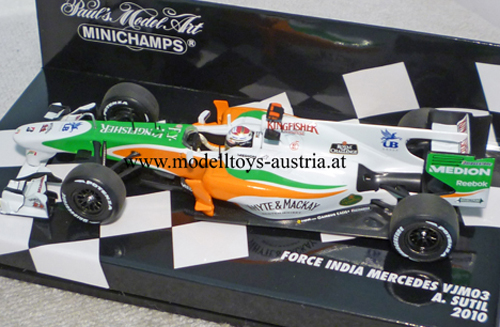 Force India VJM03 Mercedes 2010 Adrian SUTIL 1:43