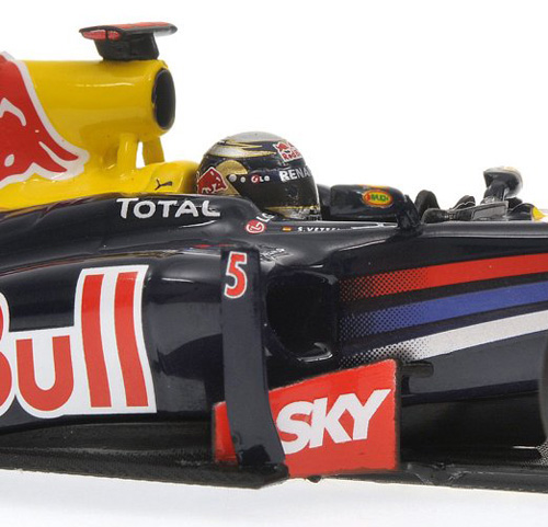 Red Bull Racing RB6 Renault 2010 Weltmeister Sebastian VETTEL Brasilien GP 1:43