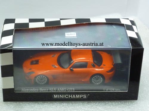 Mercedes Benz SLS AMG GT3 2011 Straßenversion orange 1:43