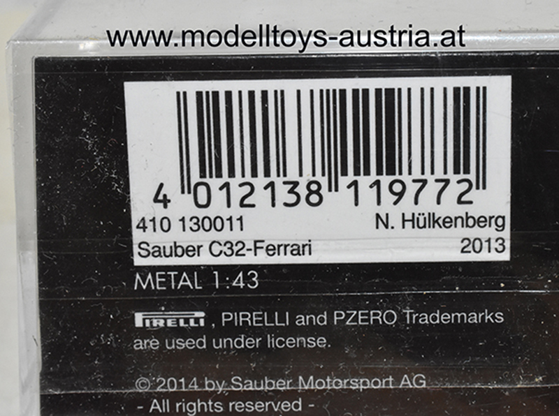 Sauber C32 Ferrari 2013 Nico HÜLKENBERG 1:43 Minichamps